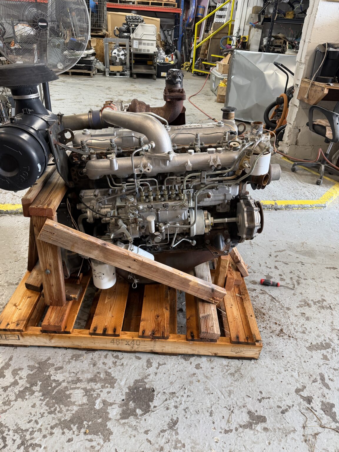 Used Isuzu 6BG1T diesel engine